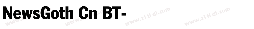 NewsGoth Cn BT字体转换